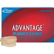 Alliance Rubber Advantage Rubber Bands - Size: #84 - 3.5" Length x 0.5" Width - Stretchable, Elastic - Natural Crepe - 1 Box