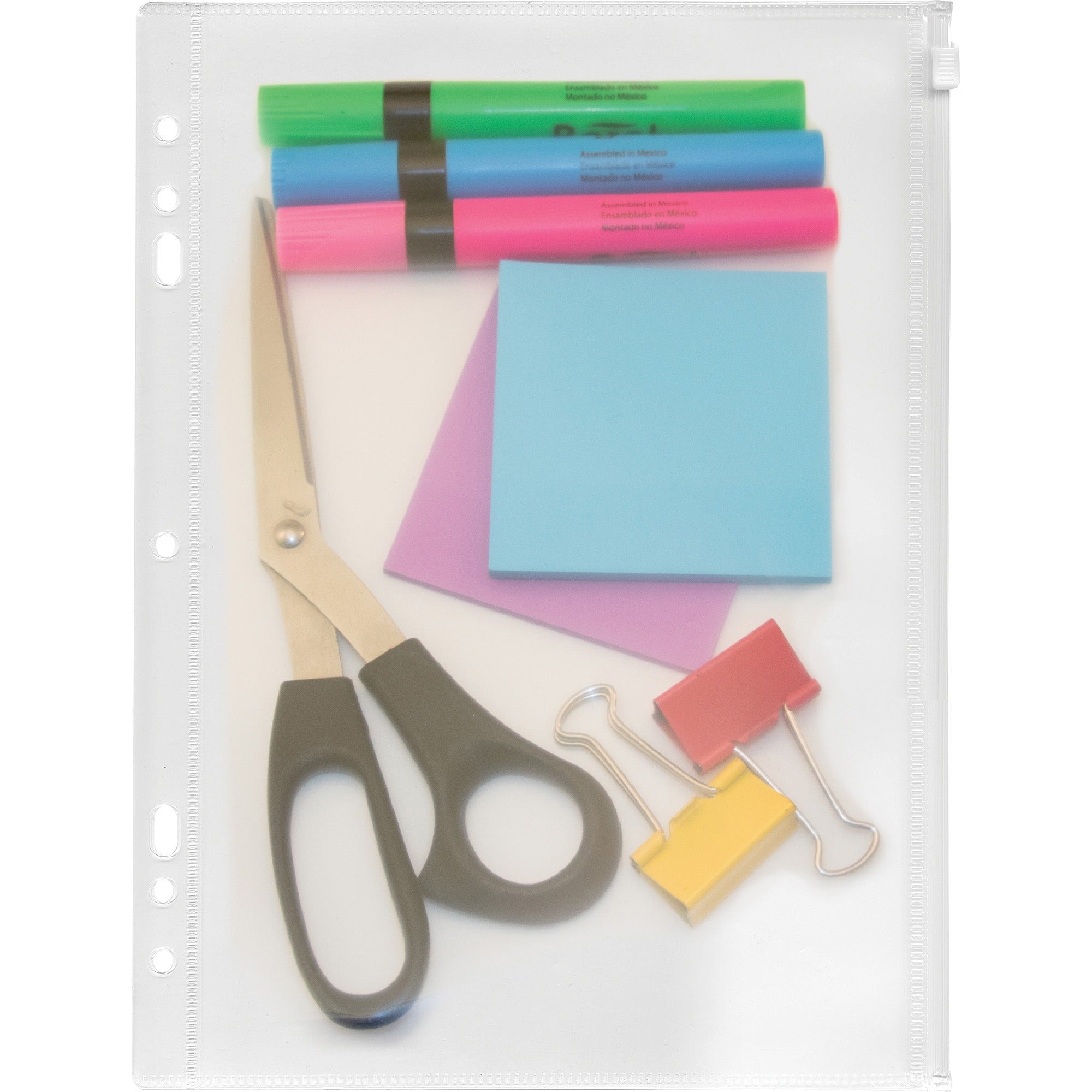 For 8" x 10 1/2" Sheet - Ring Binder - Clear - Polypropylene - 1 Each