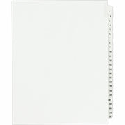 Avery Standard Collated Legal Exhibit Divider Set, 25 Dividers, Exhibit 1-25, Letter Size, White, Reinforced Rip Proof Tabs, Unpunched, 20% Recycled, 1 Set