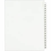 Avery Standard Collated Legal Exhibit Divider Set, 25 Dividers, Tabs 126-150, Letter Size, White Paper, Clear Reinforced Rip Proof Tabs, Unpunched, 20% Recycled, 1 Set