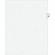 Avery Individual Legal Exhibit Dividers, Avery Style, 25 Dividers, Printed Tab G, 8.5" x 11", White, 1 Tab/Set, 1 Pack, Reinforced Rip Proof Tab, Unpunched, 20% Recycled Paper