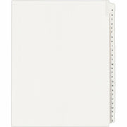 Avery Collated Legal Exhibit Dividers, Allstate Style, 26 Dividers A-Z, Letter Size, White, Reinforced Rip Proof Tabs, Unpunched, 1 Set, 20% Recycled Content
