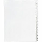 Avery Collated Legal Exhibit Dividers, Allstate Style, 25 Dividers per Set, Tabs 51-75, Letter Size, White, Reinforced Rip Proof Tabs, Unpunched, 20% Recycled Content