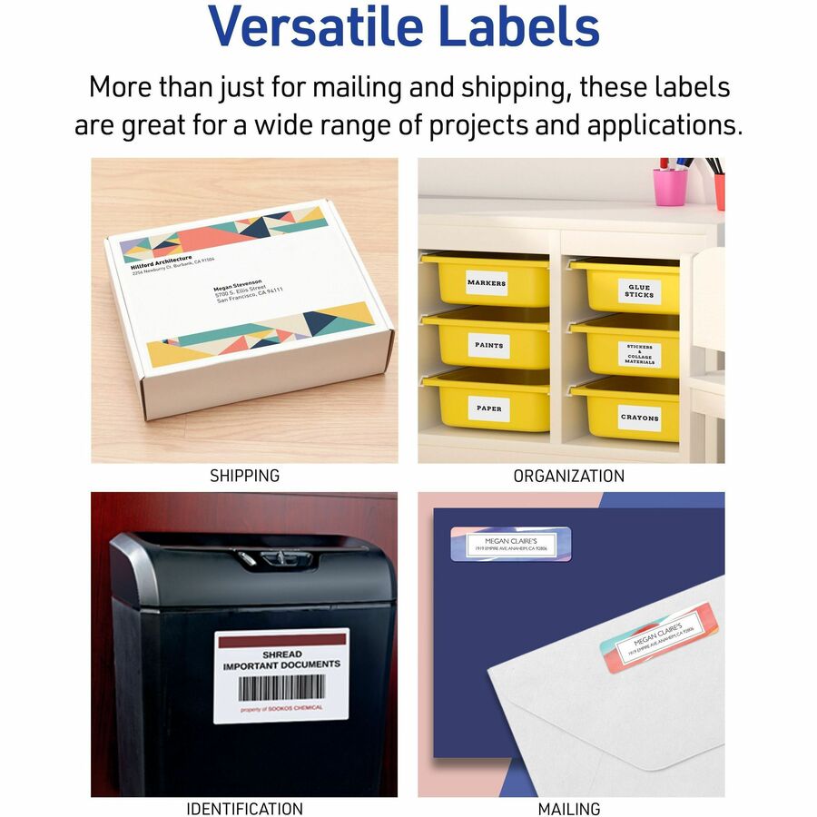 Avery Mini-Sheets(R) Shipping Labels, 2" x 4" , 100 Labels (2163)