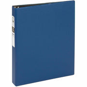 Avery&reg; Economy Binder - 1" Binder Capacity - Letter - 8 1/2" x 11" Sheet Size - 175 Sheet Capacity - 3 Ring(s) - Fastener(s): Round Ring - Pocket(s): 2, Internal - Vinyl - Royal Blue - Recycled - Non Locking Mechanism - 1 Each
