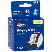 Avery&reg; Thermal Roll Labels 2-1/8"x4" , 140 Shipping Labels-1 Roll (4153)