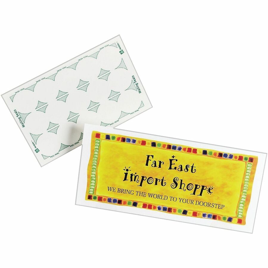Glossy - Permanent Adhesive, Laminated, Acid-free, Moisture Resistant, Water Resistant - Clear - 1 Pack