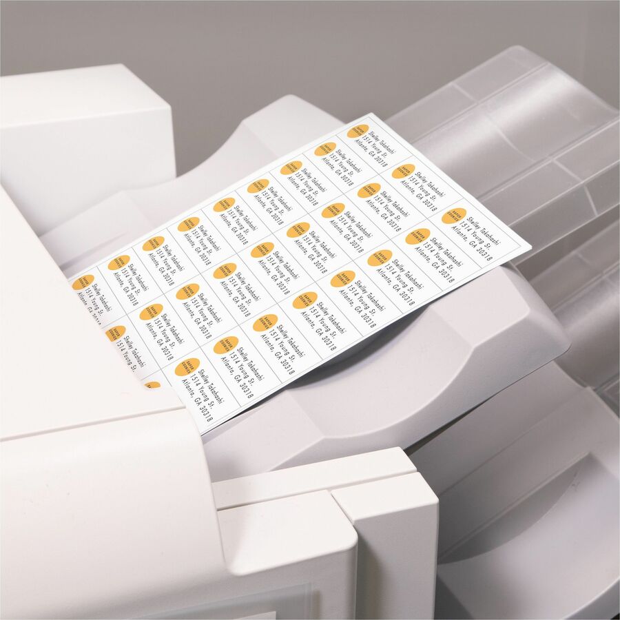 Avery&reg; Copier Address Labels - 1" Width x 2 13/16" Length - Permanent Adhesive - Rectangle - White - Paper - 33 / Sheet - 100 Total Sheets - 3300 Total Label(s) - 3300 / Box