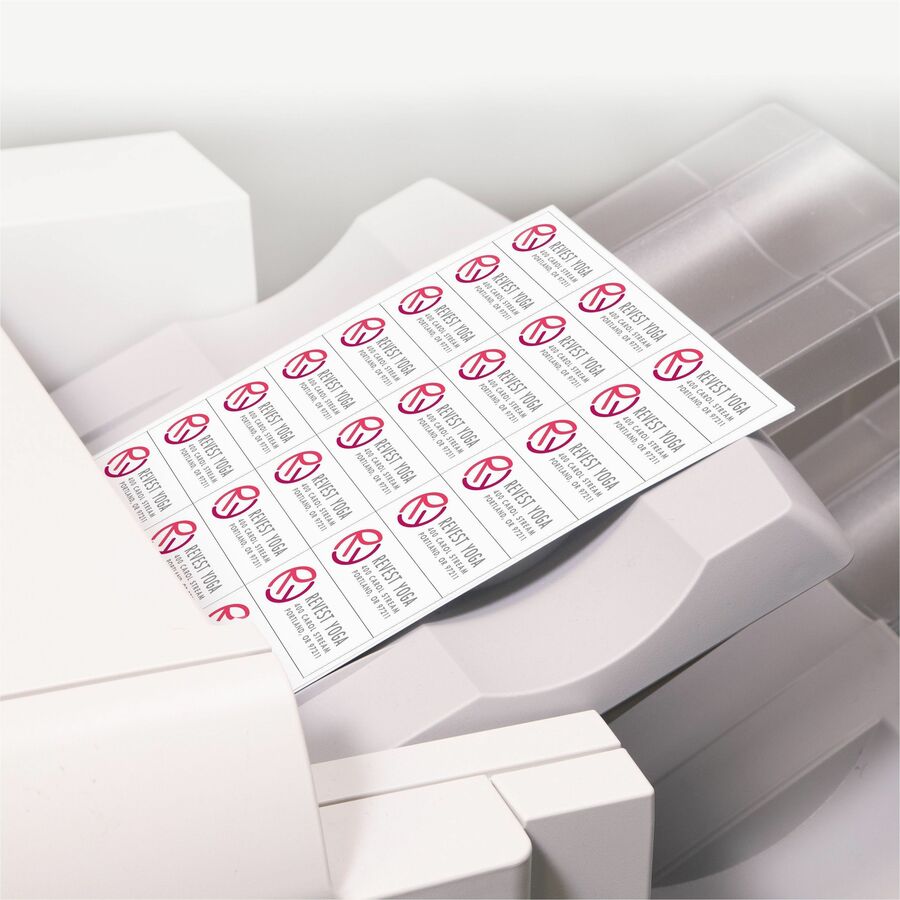Avery&reg; Copier Address Labels - 1 1/2" Width x 2 13/16" Length - Permanent Adhesive - Rectangle - White - Paper - 21 / Sheet - 100 Total Sheets - 2100 Total Label(s) - 2100 / Box