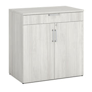 OfficeSource Laminate Buffet Credenza with Top Drawer and Doors - Arcadia White