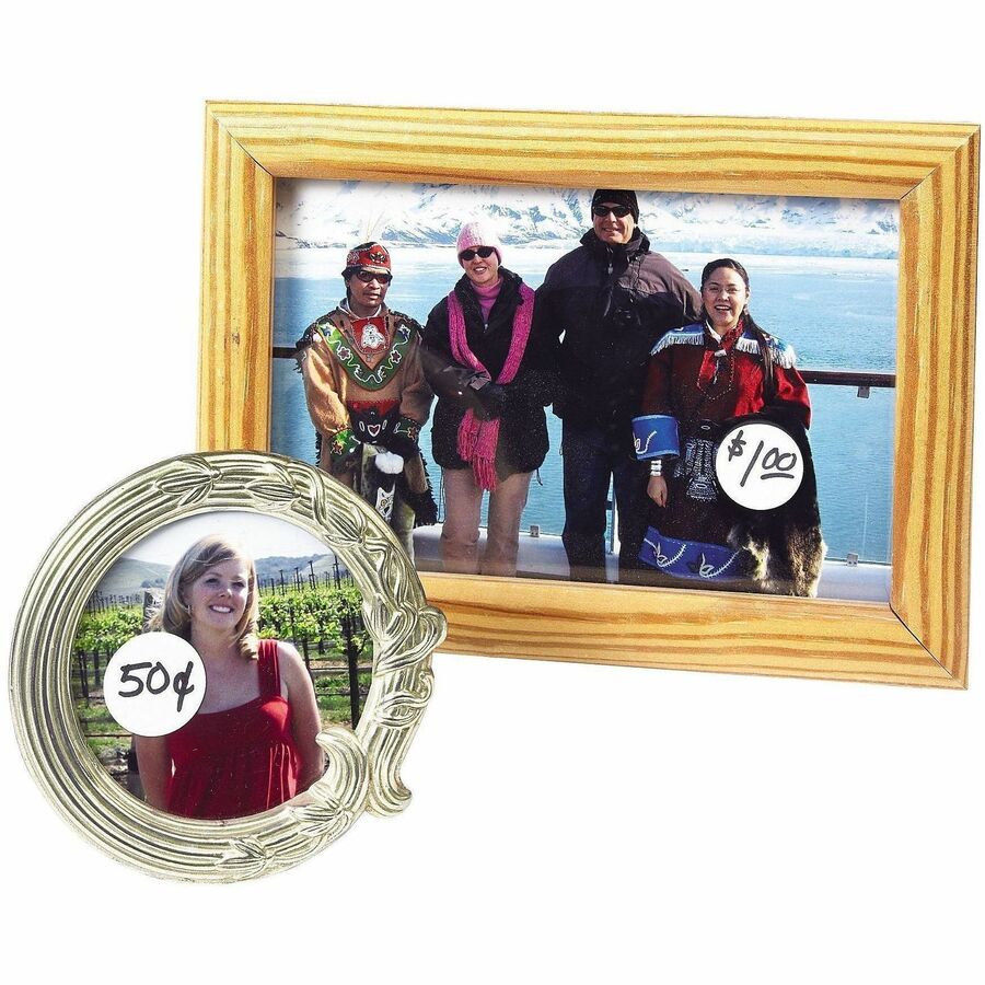 Avery&reg; Removable ID Labels - 3/4" Diameter - Removable Adhesive - Circle - Laser, Inkjet - White - Self-adhesive - 1008 / Pack