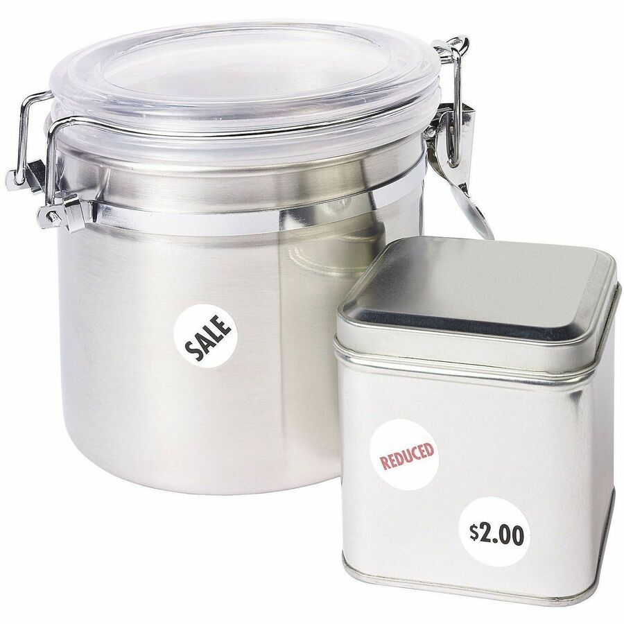 Avery&reg; Removable ID Labels - 3/4" Diameter - Removable Adhesive - Circle - Laser, Inkjet - White - Self-adhesive - 1008 / Pack