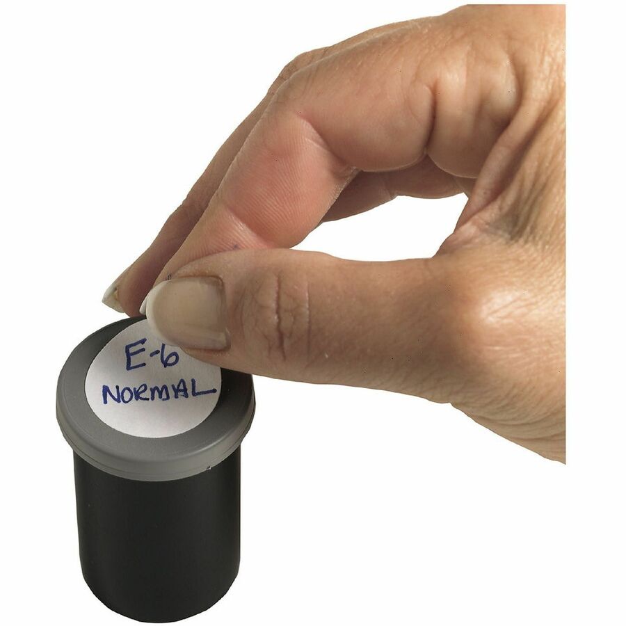 Avery&reg; Removable ID Labels - 1" Diameter - Removable Adhesive - Circle - Inkjet, Laser - White - Self-adhesive - 600 / Pack