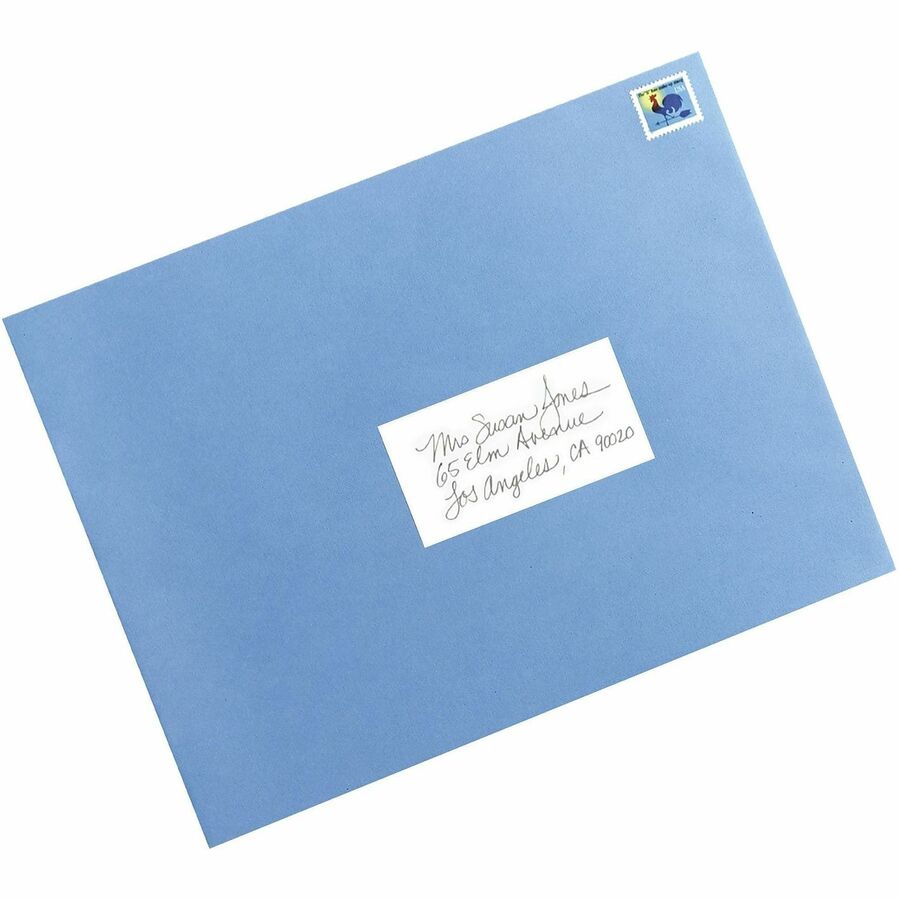Avery&reg; Removable ID Labels - 4" Width x 2" Length - Removable Adhesive - Rectangle - Laser, Inkjet - White - Self-adhesive - 100 / Pack