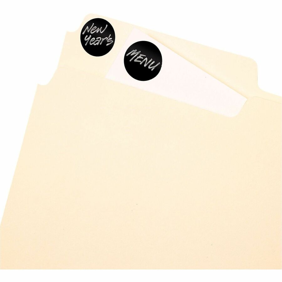 Avery&reg; Color-Coding Labels - 3/4" Diameter - Removable Adhesive - Round - Laser, Inkjet - Black - Paper - Self-adhesive - 28 / Sheet - 1008 / Pack
