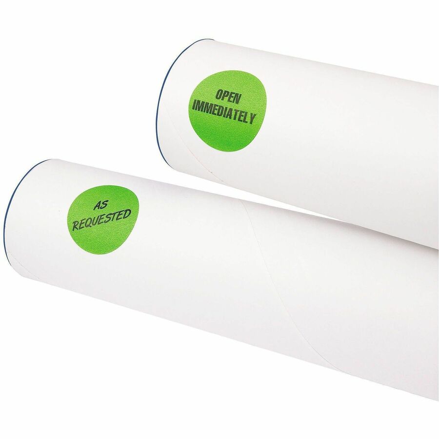 Avery&reg; 1-1/4" Color-Coding Labels - 1 1/4" Diameter - Removable Adhesive - Round - Laser - Neon Green - 12 / Sheet - 1 Pack