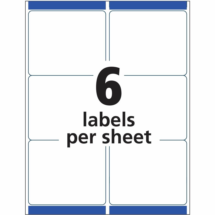 Avery&reg; Avery&reg; Clear Shipping Labels, Sure Feed, 3-1/3" x 4" 300 Labels (15664)