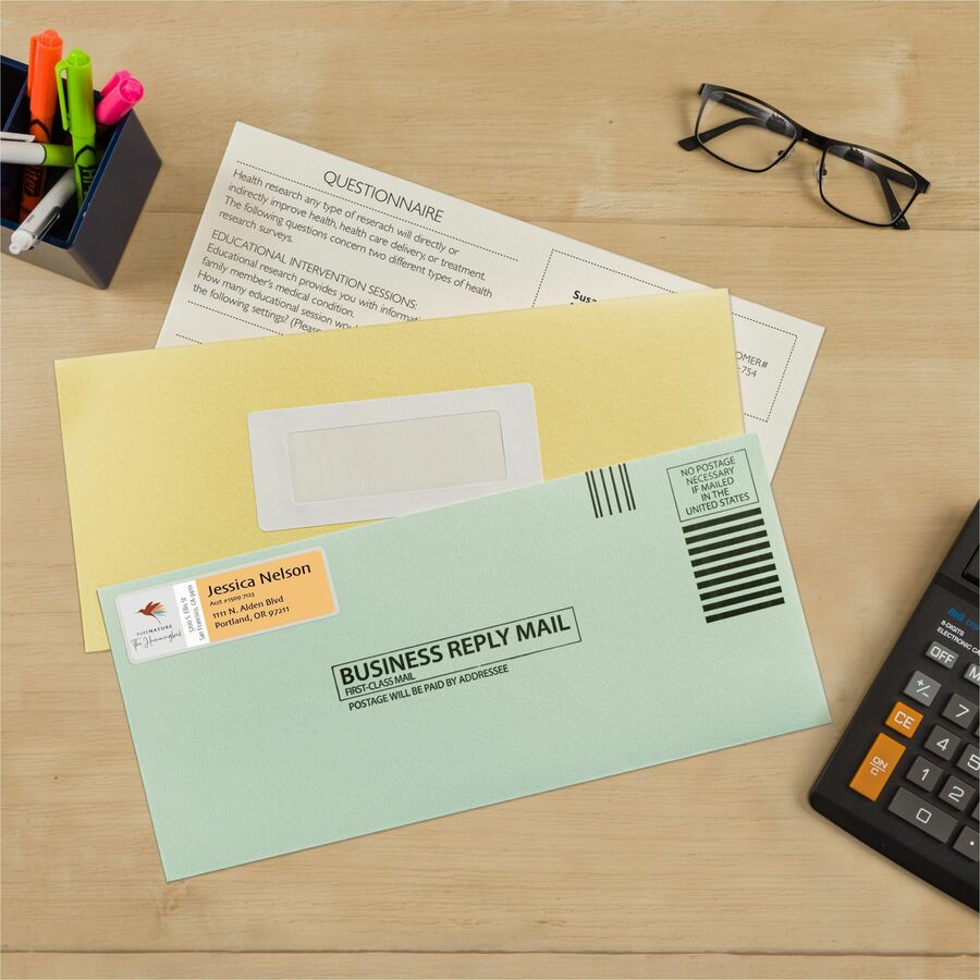 1" Width x 3" Length - Permanent Adhesive - Rectangle - Inkjet, Laser - White - Paper - 12 / Sheet - 20 Total Sheets - 240 Total Label(s) - 240 / Pack