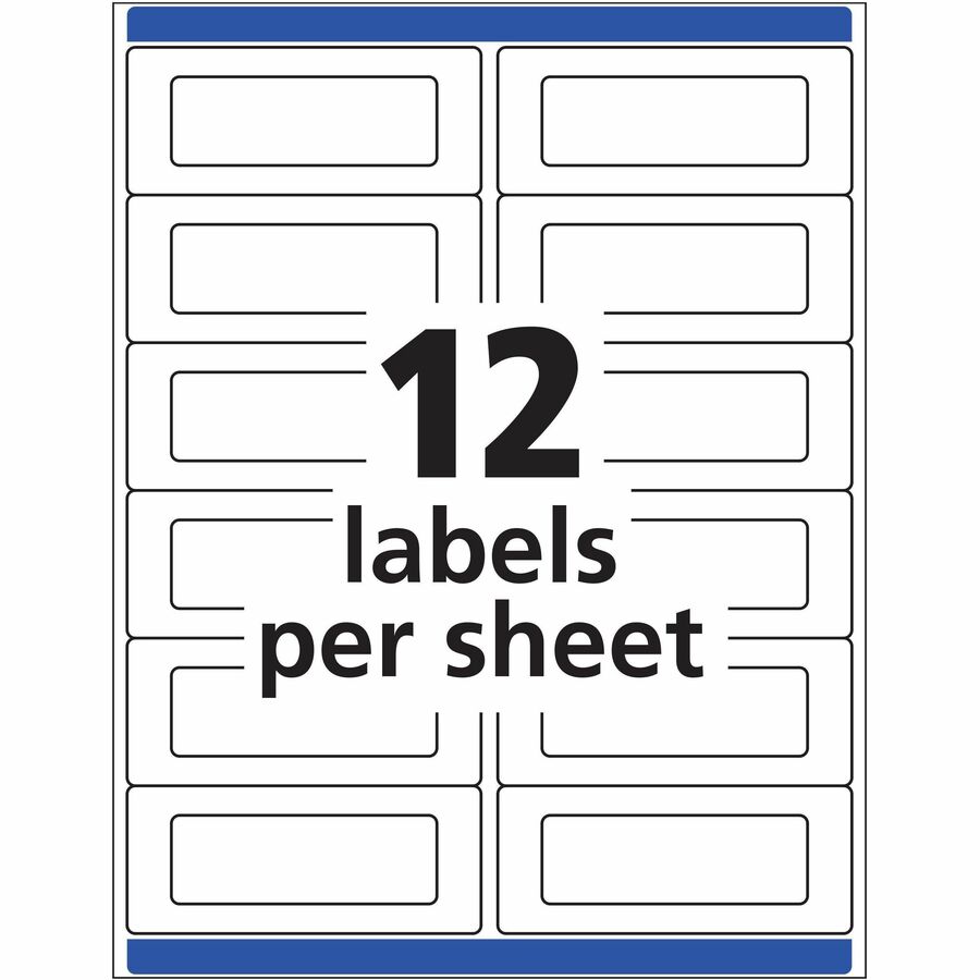 1" Width x 3" Length - Permanent Adhesive - Rectangle - Inkjet, Laser - White - Paper - 12 / Sheet - 20 Total Sheets - 240 Total Label(s) - 240 / Pack