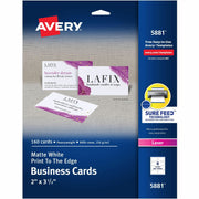 97 Brightness - A4 - 8 1/2" x 11" - 80 lb Basis Weight - 216 g/m² Grammage - Matte - Perforated, Heavyweight, Rounded Corner, Print-to-the-edge, Jam-free, Uncoated, Print-to-the-edge, Recyclable, Biodegradable, Smudge-free - White - 160 / Pack