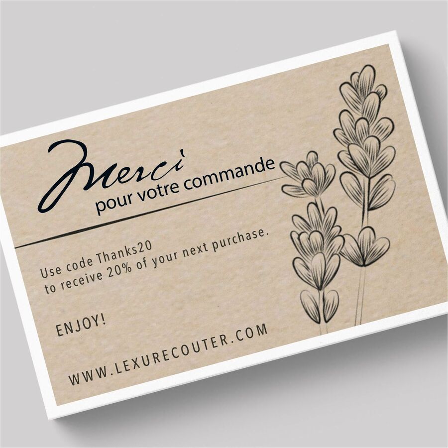 97 Brightness - A4 - 8 1/2" x 11" - 80 lb Basis Weight - 216 g/m² Grammage - Matte - Perforated, Heavyweight, Jam-free, Smooth Edge, Uncoated, Perforated, Recyclable, Biodegradable, Double-sided, Printable - White - 2500 / Box