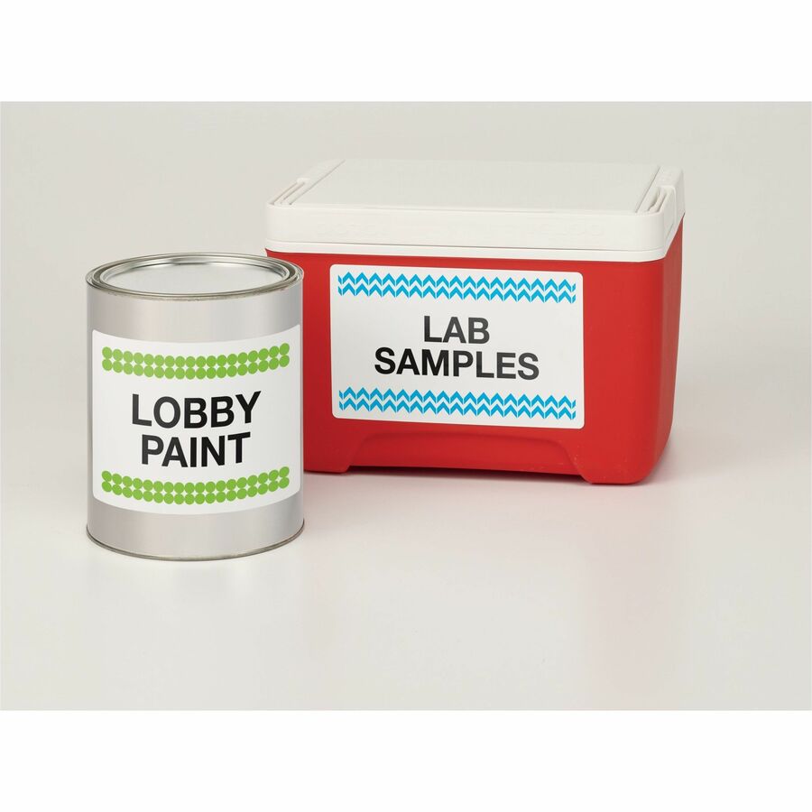 Avery TrueBlock ID Labels, Waterproof, 5" x 8 1/8", Permanent Adhesive, Matte White, Rectangle, Laser Printable, Durable, Heavy Duty, 100 Labels (2/Sheet, 50 Sheets/Pack)