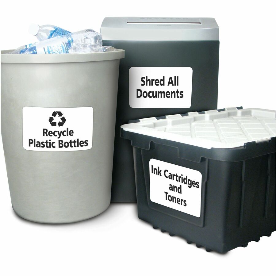 Avery TrueBlock ID Labels, Waterproof, 5" x 8 1/8", Permanent Adhesive, Matte White, Rectangle, Laser Printable, Durable, Heavy Duty, 100 Labels (2/Sheet, 50 Sheets/Pack)