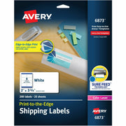 Avery&reg; Shipping Labels, Sure Feed, 2" x 3-3/4" , 200 Labels (6873)