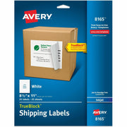 x 8 1/2" Width x 11" Length - Full Sheet - Permanent Adhesive - Inkjet - White - Paper - Permanent Adhesive, Jam Resistant, Smudge Resistant, Customizable, Stick & Stay - 1 / Sheet - 25 Total Sheets - 25 Total Label(s) - 25 / Pack