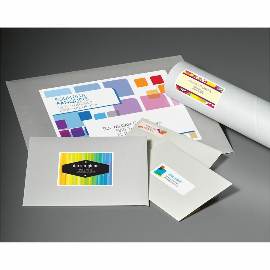 2" Width x 4" Length - Permanent Adhesive - Rectangle - Inkjet - White - Paper - Permanent Adhesive, Jam Resistant, Customizable - 10 / Sheet - 20 Total Sheets - 200 Total Label(s) - 200 / Pack
