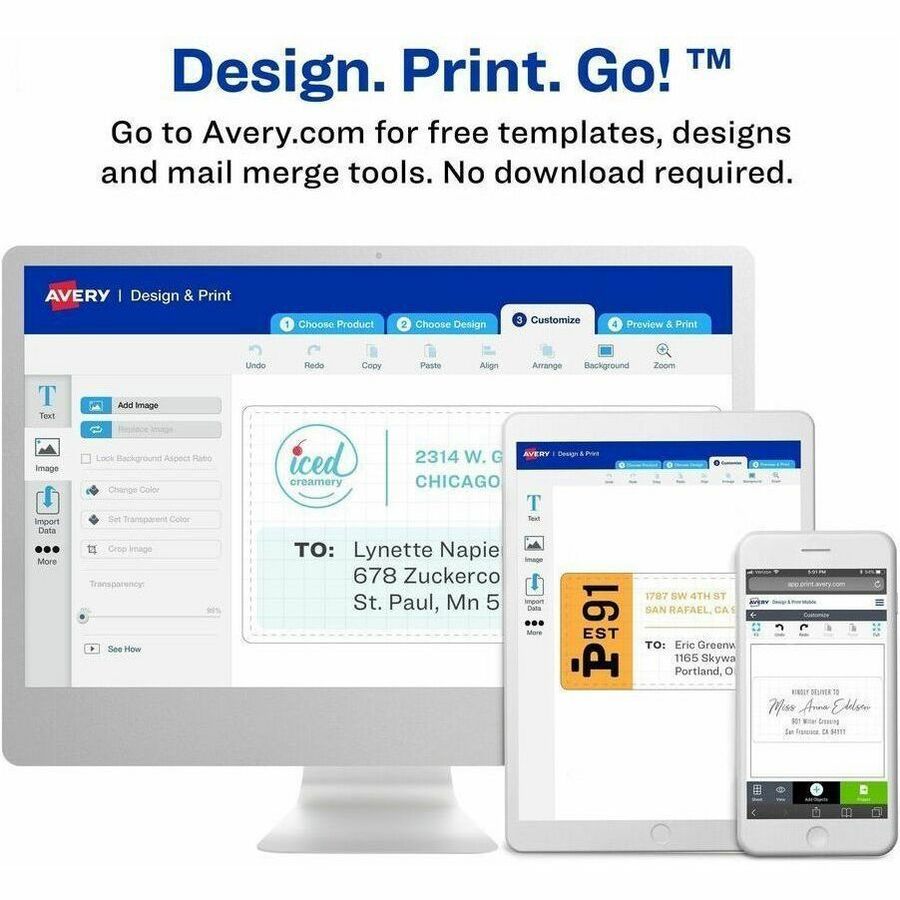 3 21/64" Width x 4" Length - Permanent Adhesive - Rectangle - Inkjet - Matte - White - Paper - Repositionable, Permanent Adhesive, Jam Resistant, Customizable - 6 / Sheet - 20 Total Sheets - 120 Total Label(s) - 120 / Pack
