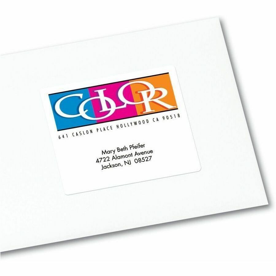 3 21/64" Width x 4" Length - Permanent Adhesive - Rectangle - Inkjet - Matte - White - Paper - Repositionable, Permanent Adhesive, Jam Resistant, Customizable - 6 / Sheet - 20 Total Sheets - 120 Total Label(s) - 120 / Pack