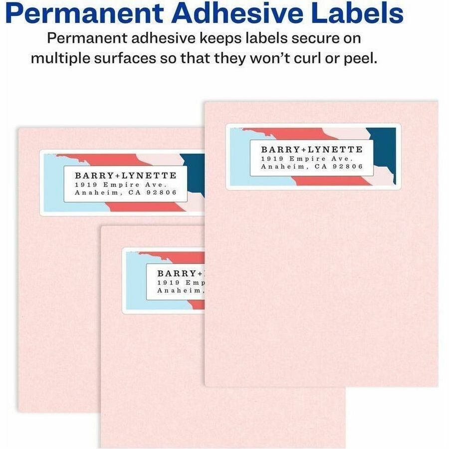 3 21/64" Width x 4" Length - Permanent Adhesive - Rectangle - Inkjet - Matte - White - Paper - Repositionable, Permanent Adhesive, Jam Resistant, Customizable - 6 / Sheet - 20 Total Sheets - 120 Total Label(s) - 120 / Pack