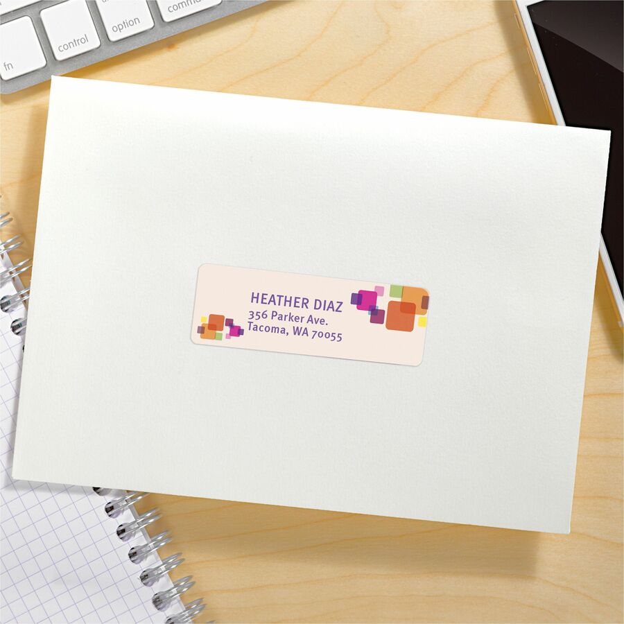 3/4" Width x 2 1/4" Length - Permanent Adhesive - Rectangle - Inkjet - Matte - White - Paper - Print-to-the Edge, Permanent Adhesive, Stick & Stay, Jam Resistant - 30 / Sheet - 20 Total Sheets - 600 Total Label(s) - 600 / Pack