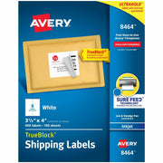 3 21/64" Width x 4" Length - Permanent Adhesive - Rectangle - Inkjet - Matte - White - Paper - Permanent Adhesive, Jam Resistant, Customizable - 6 / Sheet - 100 Total Sheets - 600 Total Label(s) - 600 / Box