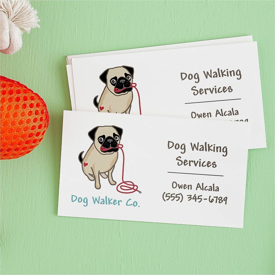 Avery Clean Edge Business Cards, Matte, Heavyweight, Rounded Corners, Smooth Edge, Jam-Free, Smudge-Free, Double-Sided, White, 2" x 3-1/2", 40 Sheets/Box, 10 Cards/Sheet