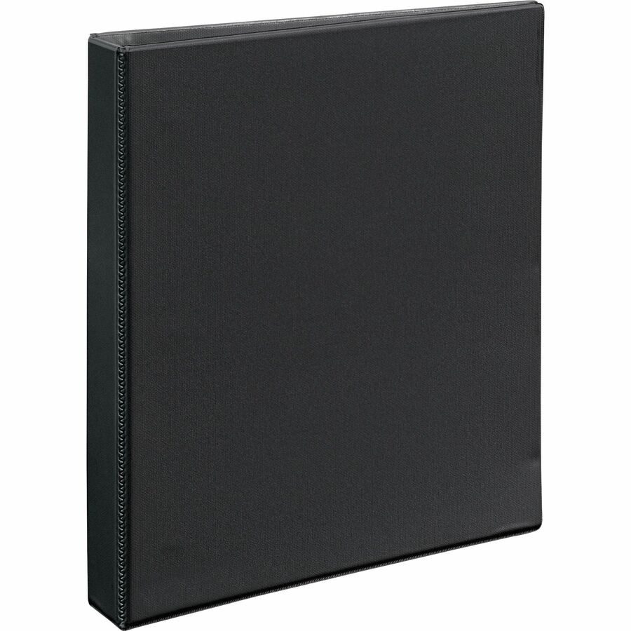 Avery Durable View Binder, EZD D-Rings, 1" Capacity, 3 Rings, 275 Sheet Capacity, 4 Internal Pockets, Letter Size (8.5" x 11"), Black, Poly, Recycled, 1 Each