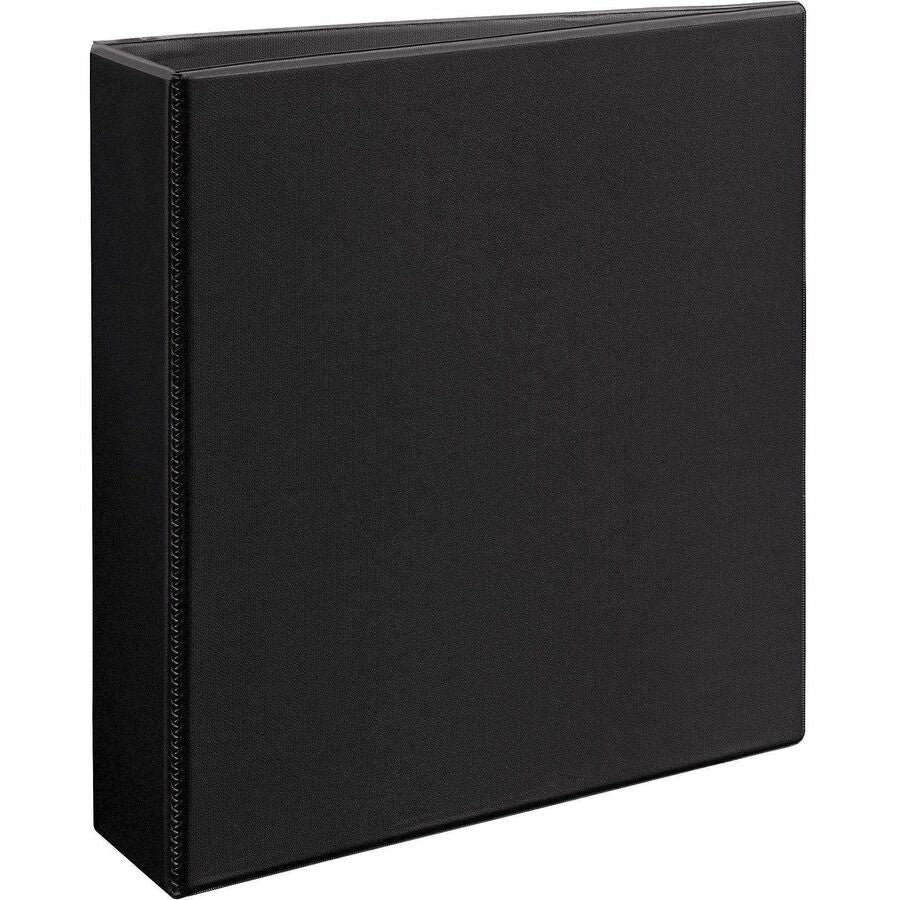 Avery Durable View Binder, EZD D-Rings, 2" Capacity, 3 Rings, 540 Sheet, 4 Internal Pockets, Letter Size 8.5" x 11", Black, Poly, Recycled, 1 Each