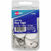 Round - Metal, Card Stock - White - 1 Pack