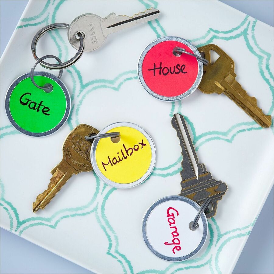 Round - Metal, Card Stock - Assorted - 1 Pack