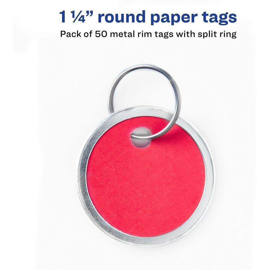 Round - Metal, Card Stock - Assorted - 1 Pack