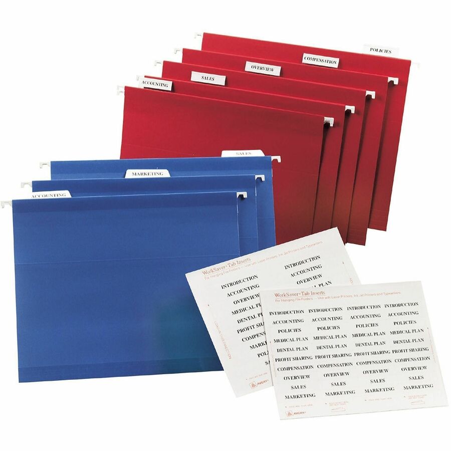 100 Print-on Tab(s) - 5 Tab(s)/Set - 2" Tab Width - Paper Divider - White Paper Tab(s) - 20% - 1 Pack