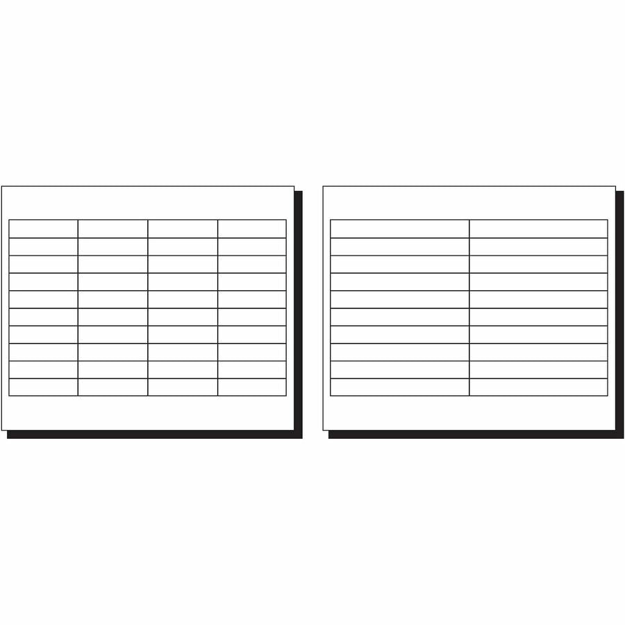 100 Print-on Tab(s) - 5 Tab(s)/Set - 2" Tab Width - Paper Divider - White Paper Tab(s) - 20% - 1 Pack
