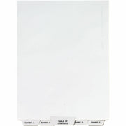 Avery Premium Collated Legal Exhibit Dividers with Table of Contents Tab, A-Z, 26 Tabs per Set, Letter Size, White Paper, Clear Reinforced Tabs, Unpunched, Rip Proof, 25 Sets
