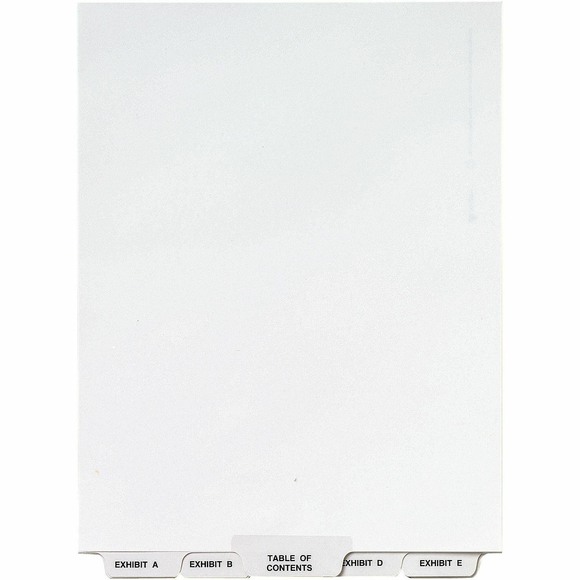 Avery Premium Collated Legal Exhibit Dividers with Table of Contents Tab, A-Z, 26 Tabs per Set, Letter Size, White Paper, Clear Reinforced Tabs, Unpunched, Rip Proof, 25 Sets
