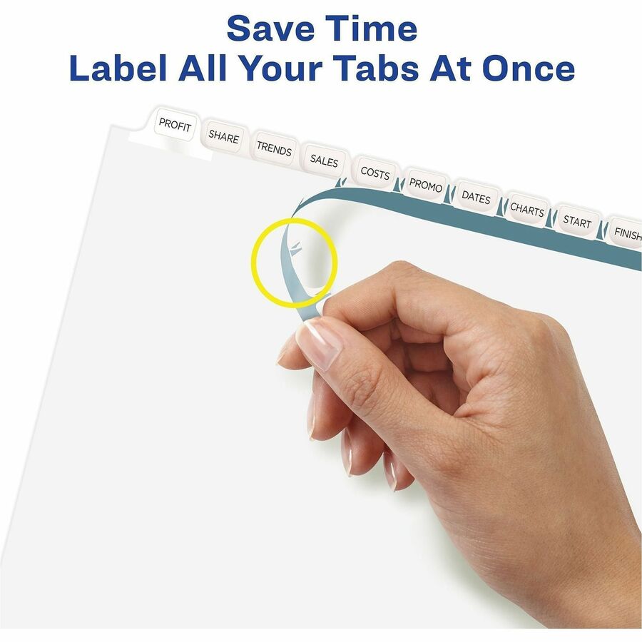 Avery 12 Tab Print & Apply Dividers, Index Maker(R), 5 Sets (11429)