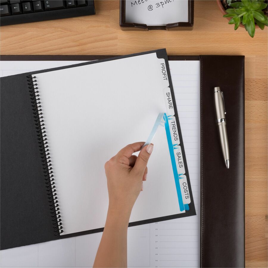 Avery Print & Apply Label Unpunched Dividers, 125 Dividers, 5 Blank White Tabs per Set, Letter Size, White, 1 Box, 20% Recycled, Reinforced Edges