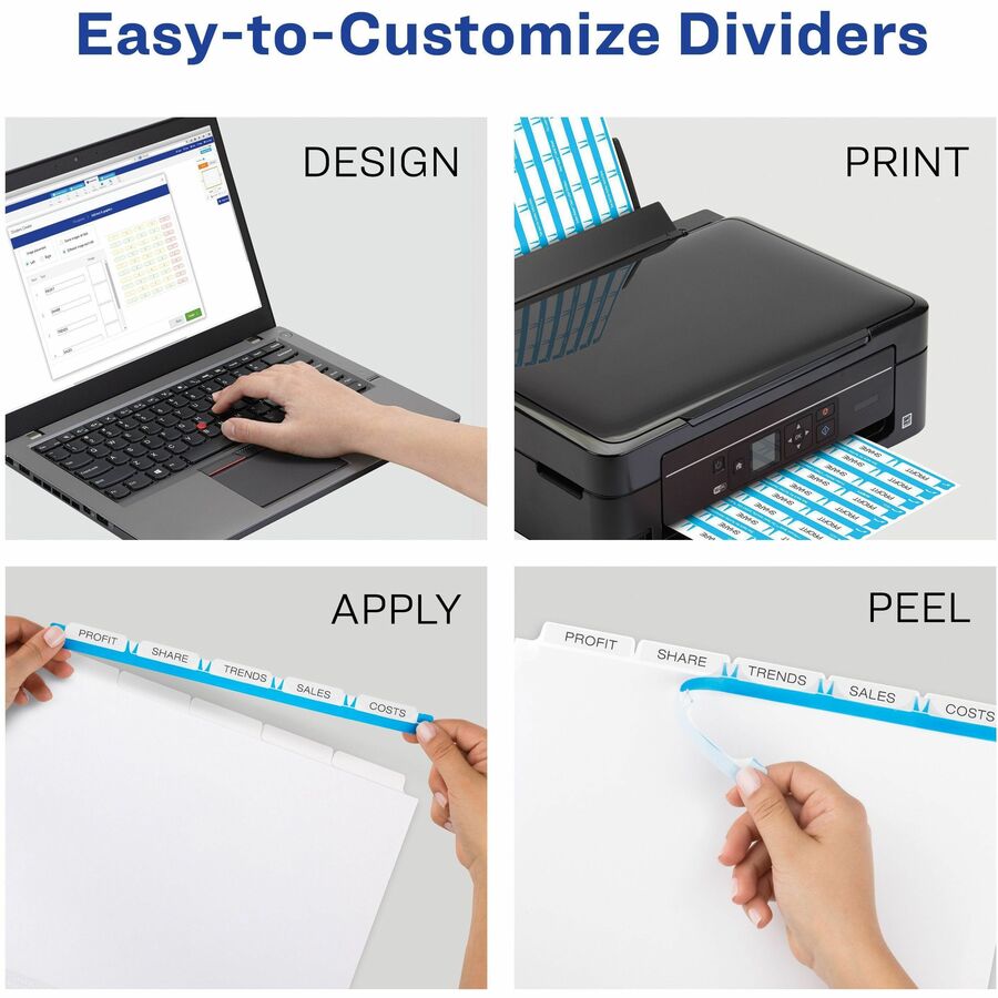 Avery&reg; Index Maker Clear Label Dividers