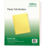 Avery&reg; Office Essentials Insertable Dividers - 8 x Divider(s) - 8 - 8 Tab(s)/Set - 8.5" Divider Width x 11" Divider Length - 3 Hole Punched - Buff Paper Divider - Clear Plastic Tab(s) - 30% Recycled - 8 / Set