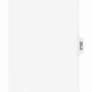 Avery Individual Legal Exhibit Dividers, Avery Style, Unpunched, 25 Dividers/Set, 25 Printed Clear Tabs, Table of Contents, Letter Size, White, Reinforced, 20% Recycled, 1 Set